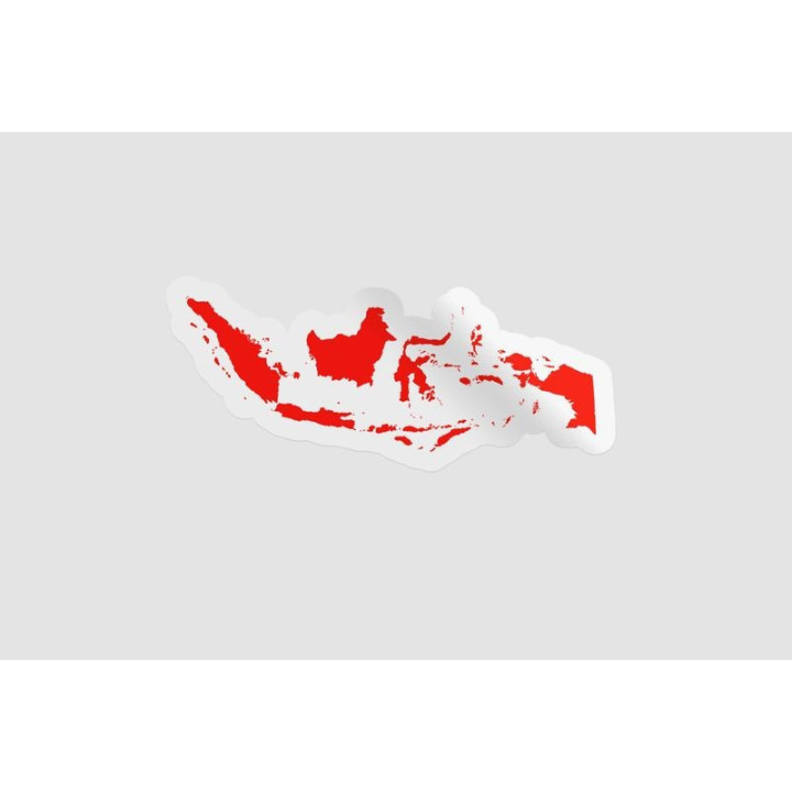 Indonesia Map Flag - DecalsHouse