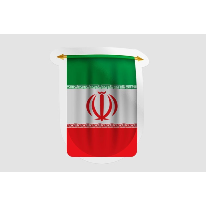 Iran Flag Pennant Style 5 - DecalsHouse