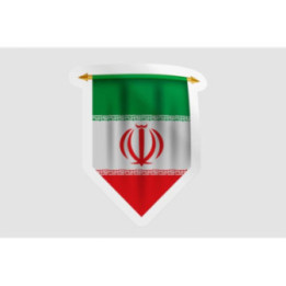 Iran Flag Pennant Style 9 - DecalsHouse