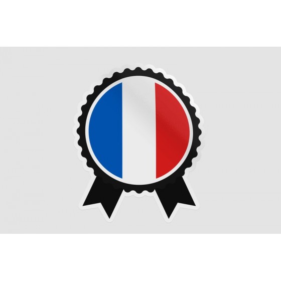 France Flag Badge Style 15