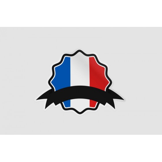 France Flag Badge Style 16
