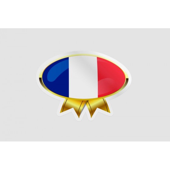 France Flag Badge Style 2