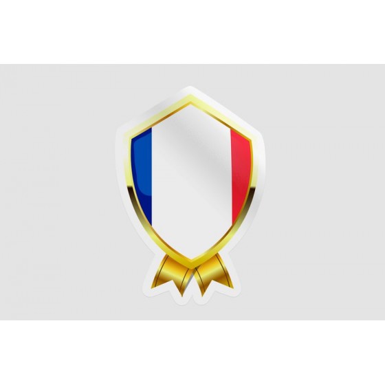 France Flag Badge Style 4