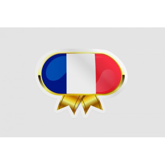 France Flag Badge Style 5