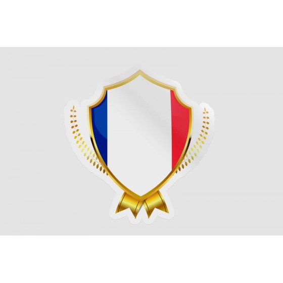 France Flag Badge Style 6