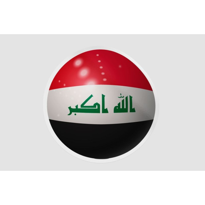 Iraq Flag Ball - DecalsHouse