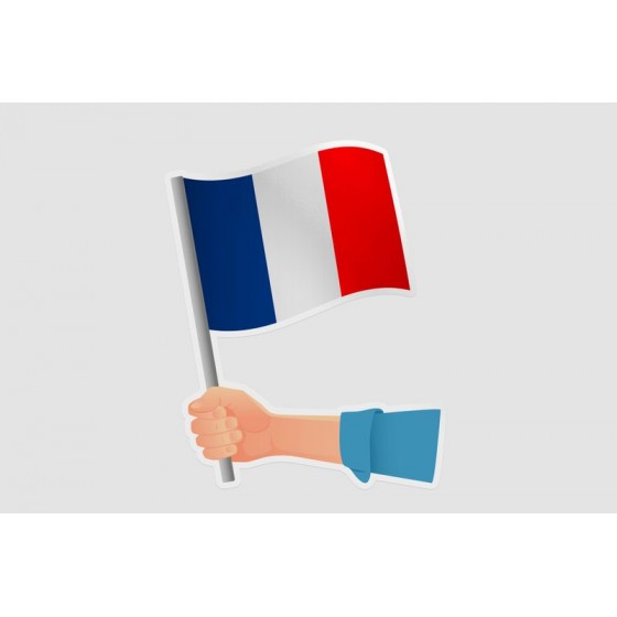 France Flag Hand Style 2