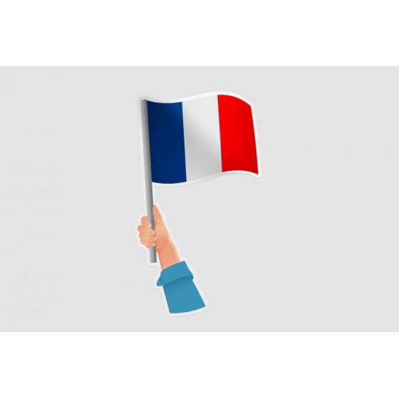 France Flag Hand
