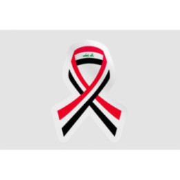 Iraq Flag Ribbon Style 2 - DecalsHouse