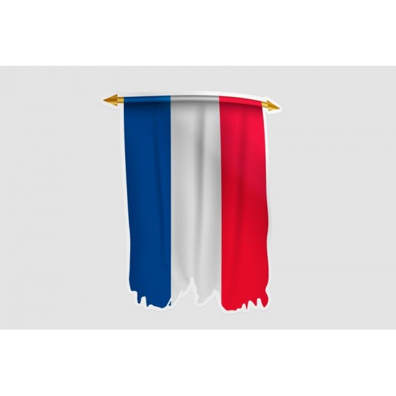 France Flag Pennant Style 2