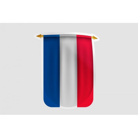 France Flag Pennant Style 4...
