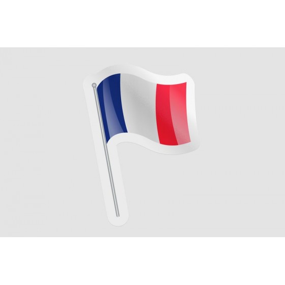 France Flag Pole Style 3
