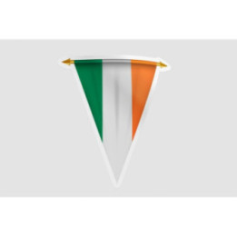 Ireland Flag Pennant Style 3 - DecalsHouse