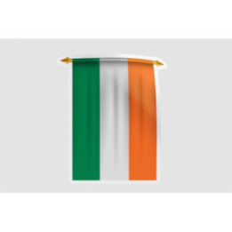 Ireland Flag Pennant Style 5 - DecalsHouse