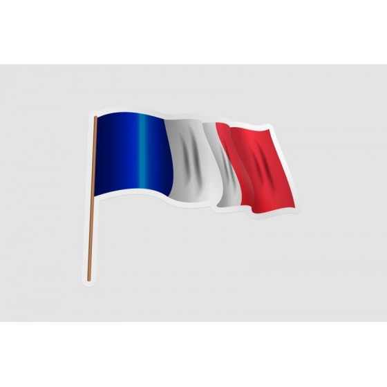 France Flag Waving Style 11