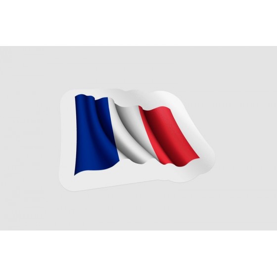 France Flag Waving Style 15
