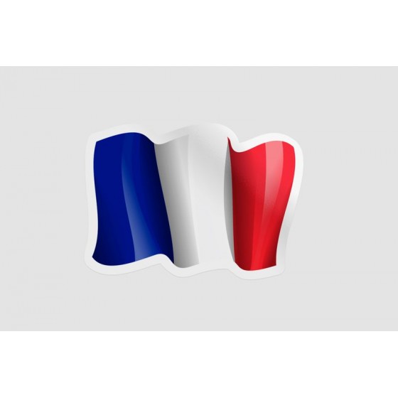France Flag Waving Style 2
