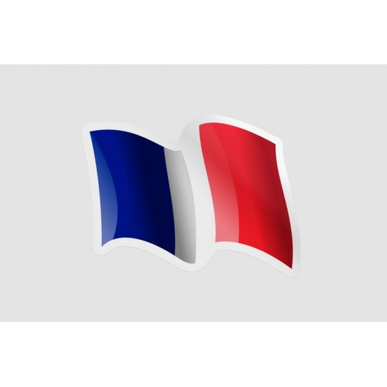 France Flag Waving Style 5
