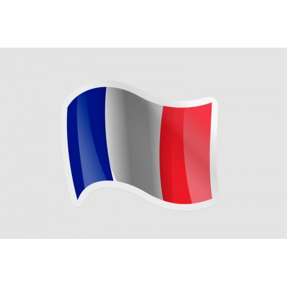 France Flag Waving Style 7