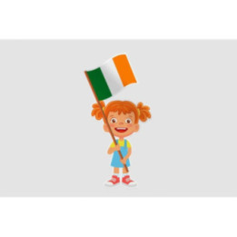 Ireland Girl Flag Style 2 - DecalsHouse