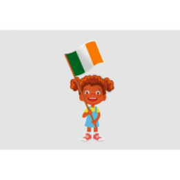 Ireland Girl Flag - DecalsHouse