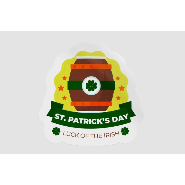 Ireland St Patrick Badge Style 30 - DecalsHouse