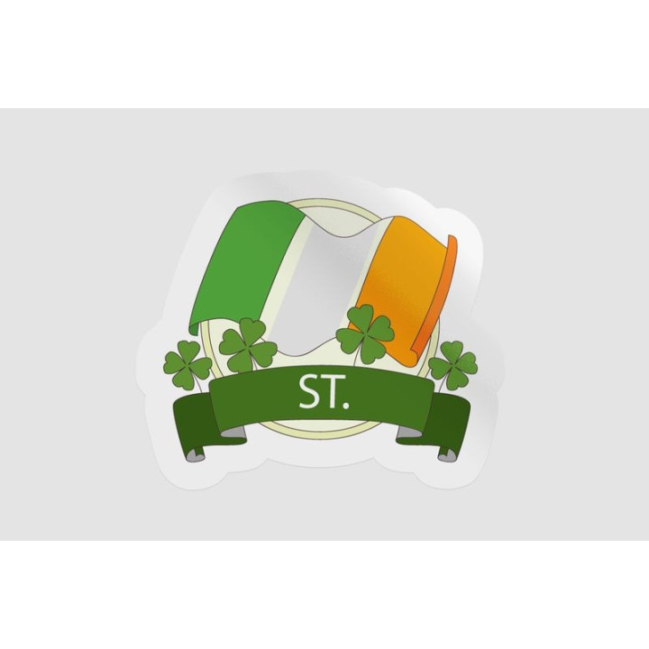 Ireland St Patrick Badge Style 38 - DecalsHouse