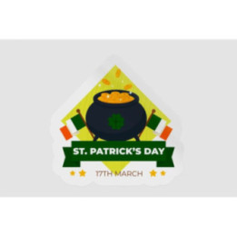 Ireland St Patrick Badge Style 43 - DecalsHouse