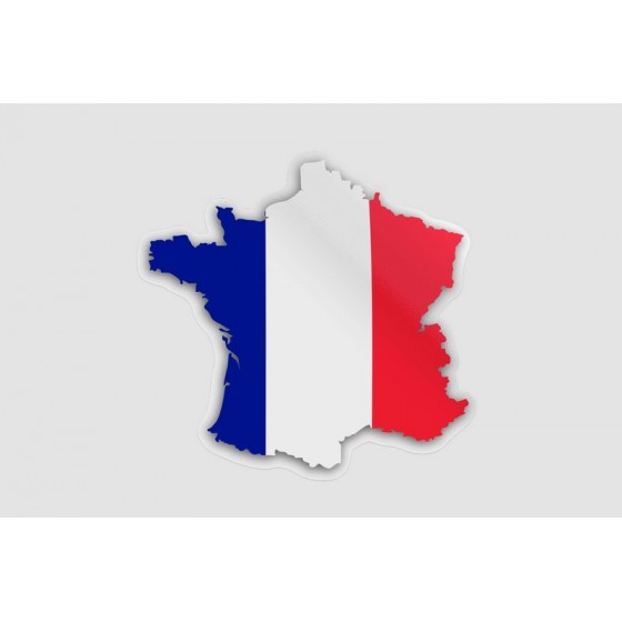 France Map Flag
