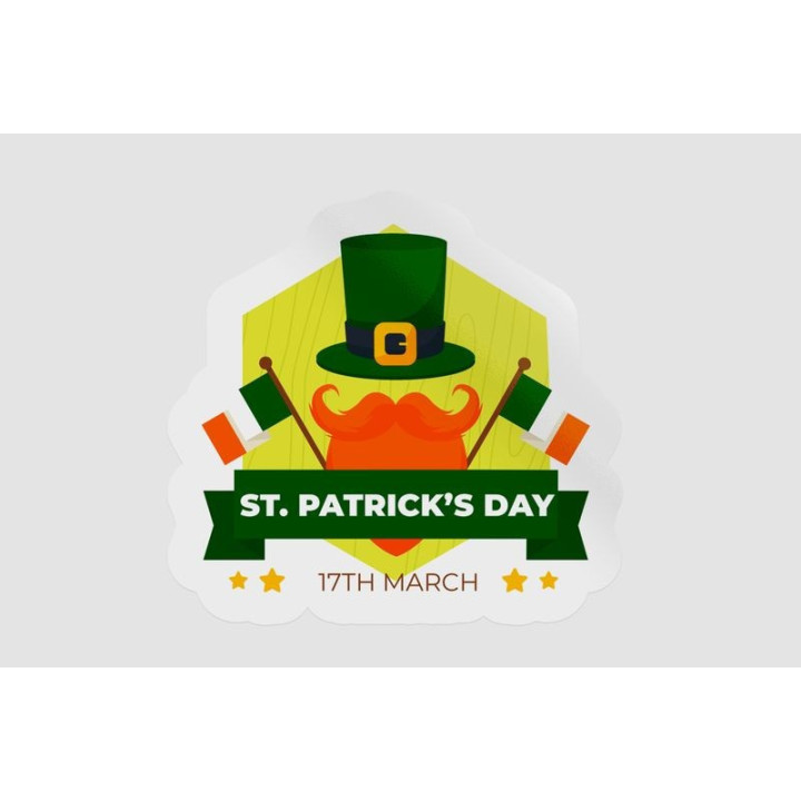 Ireland St Patrick Badge Style 44 - DecalsHouse
