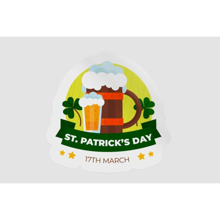 Ireland St Patrick Badge Style 45 - DecalsHouse