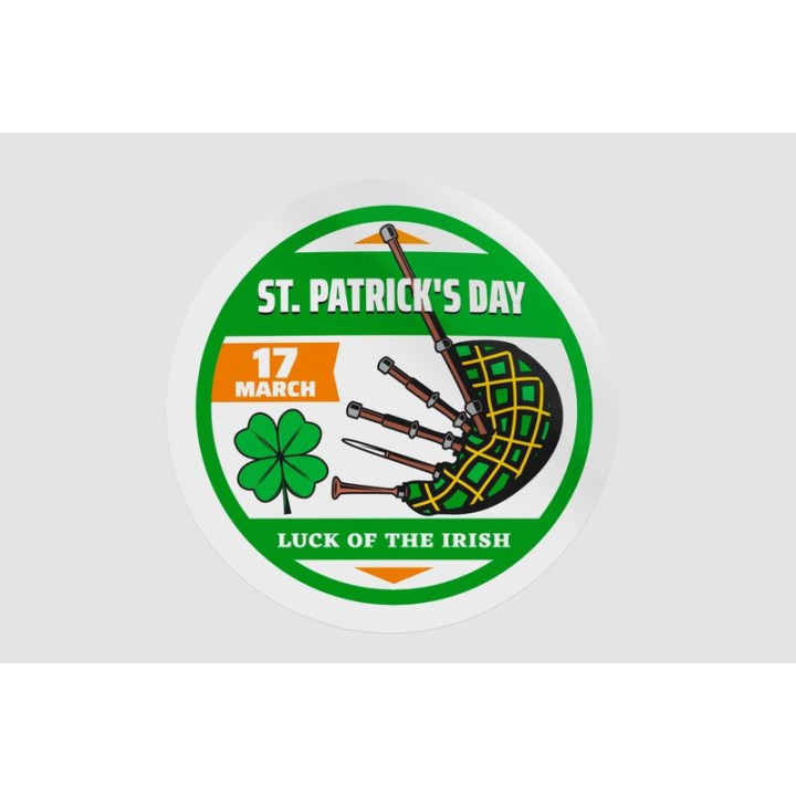 Ireland St Patrick Badge Style 5 - DecalsHouse