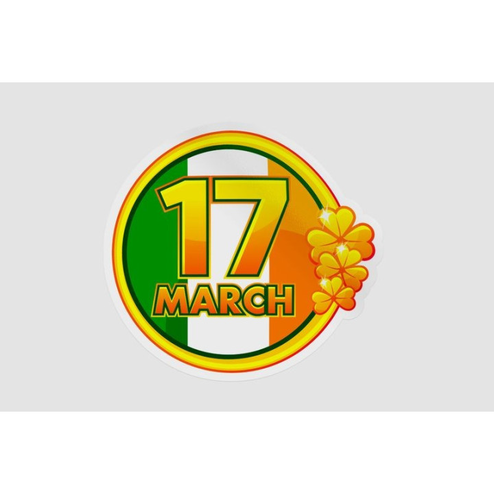 Ireland St Patrick Icon Frame Style 5 - DecalsHouse