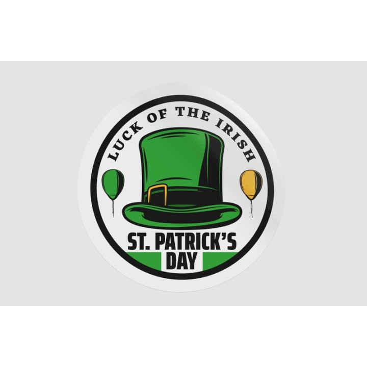 Ireland St Patrick Label Style 11 - DecalsHouse