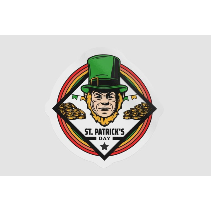 Ireland St Patrick Label Style 12 - DecalsHouse