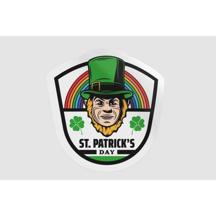 Ireland St Patrick Label Style 17 - DecalsHouse
