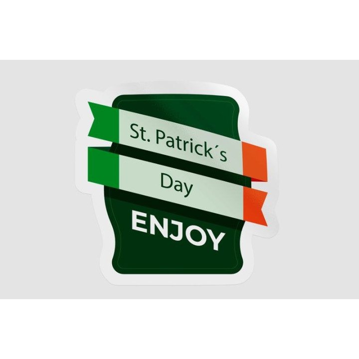 Ireland St Patrick Label Style 4 - DecalsHouse