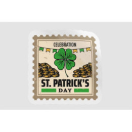 Ireland St Patrick Stamp Style 2 - DecalsHouse