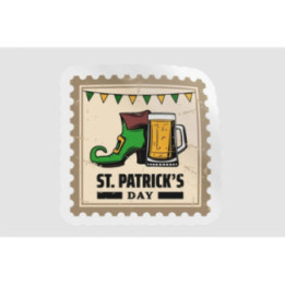 Ireland St Patrick Stamp Style 4 - DecalsHouse