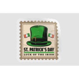 Ireland St Patrick Stamp Style 8 - DecalsHouse