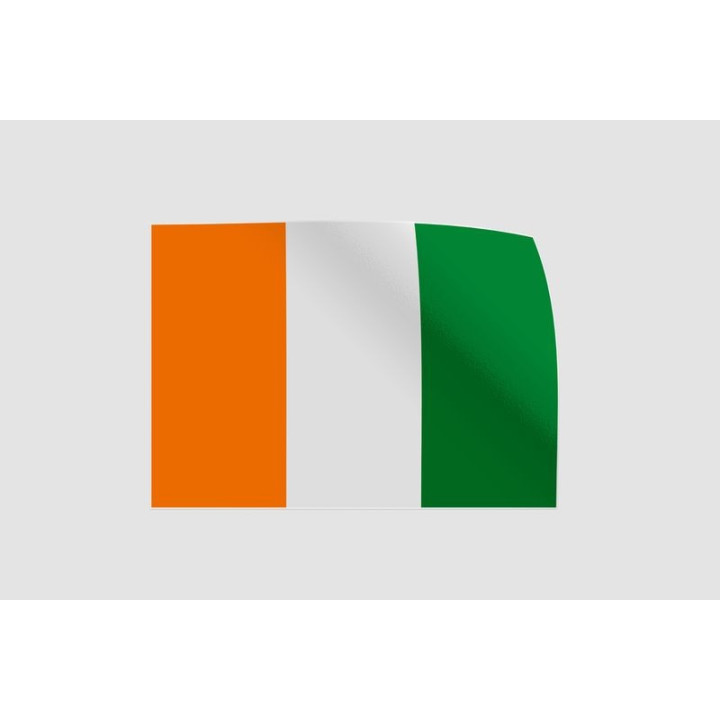 Ivory Coast Flag Sticker - DecalsHouse