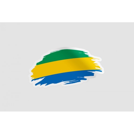 Gabon Flag Brush