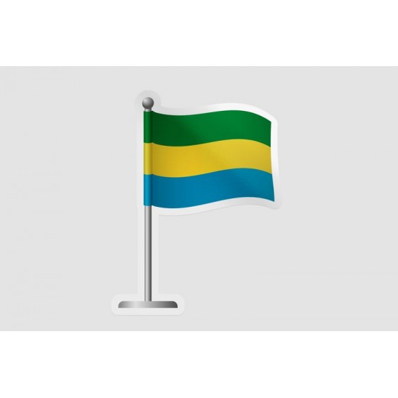 Gabon Flag Pole