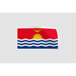 Kiribati Flag Style 2 Sticker - DecalsHouse