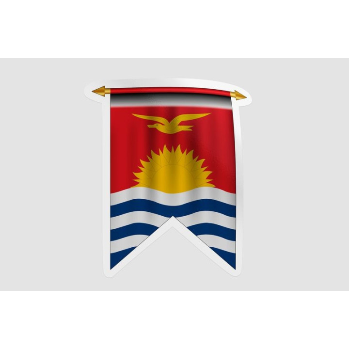 Kiribati Flag Style 3 Sticker - DecalsHouse