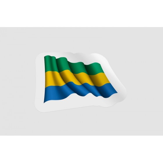 Gabon Flag Waving