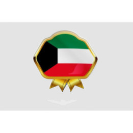Kuwait Flag Style 25 Sticker - DecalsHouse