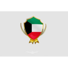 Kuwait Flag Style 27 Sticker - DecalsHouse