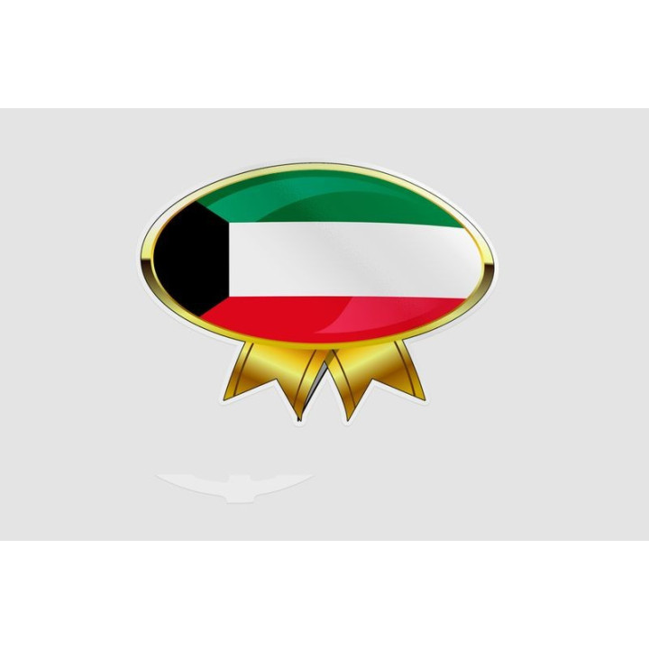 Kuwait Flag Style 31 Sticker - DecalsHouse