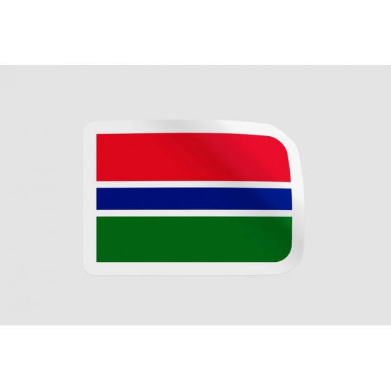 Gambia Flag Style 3